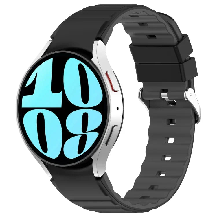 Dây Đồng Hồ Silicone Hai Màu Ngang, Dành Cho Samsung Galaxy Watch 4, Dành Cho Samsung Galaxy Watch 4 Classic 46mm, Dành Cho Samsung Galaxy Watch 3 41mm