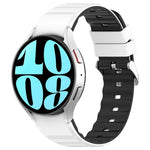 Dây Đồng Hồ Silicone Hai Màu Ngang, Dành Cho Samsung Galaxy Watch 4, Dành Cho Samsung Galaxy Watch 4 Classic 46mm, Dành Cho Samsung Galaxy Watch 3 41mm