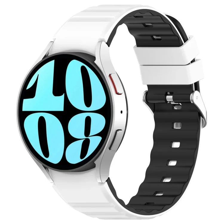 Dây Đồng Hồ Silicone Hai Màu Ngang, Dành Cho Samsung Galaxy Watch 4, Dành Cho Samsung Galaxy Watch 4 Classic 46mm, Dành Cho Samsung Galaxy Watch 3 41mm