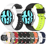 Dây Đồng Hồ Silicone Hai Màu Ngang, Dành Cho Samsung Galaxy Watch 4, Dành Cho Samsung Galaxy Watch 4 Classic 46mm, Dành Cho Samsung Galaxy Watch 3 41mm