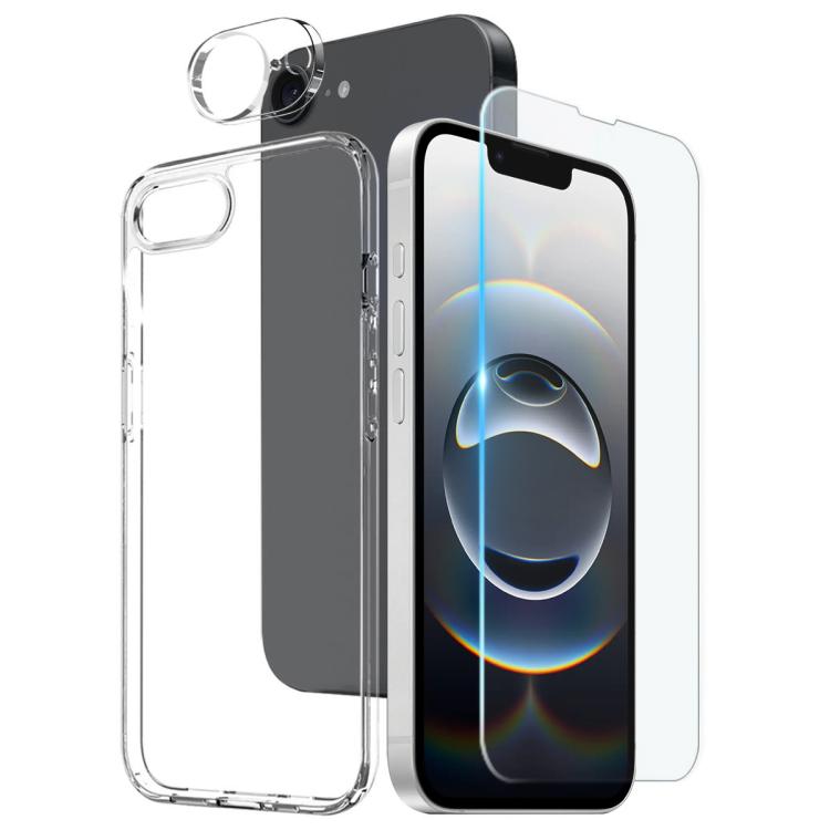 Ốp lưng điện thoại NORTHJO 3 trong 1 TPU kèm phim bảo vệ màn hình và phim bảo vệ ống kính, dành cho iPhone 17e / 16e, iPhone 17 Pro Max, iPhone 17 Pro, iPhone 17, iPhone Air, iPhone 16 Pro Max, iPhone 16 Pro, iPhone 16 Plus, iPhone 16, iPhone 15 Pro ...