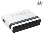 Máy chủ in không dây USB2.0 WAVLINK NU516U1 với LAN / Bridge WiFi 10 / 100Mbps, phích cắm Mỹ, Anh, EU, Úc
