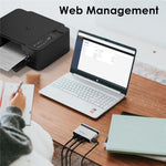 Máy chủ in không dây USB2.0 WAVLINK NU516U1 với LAN / Bridge WiFi 10 / 100Mbps, phích cắm Mỹ, Anh, EU, Úc