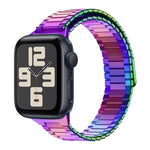 Bamboo Magnetic Stainless Steel Metal Watch Strap, For Apple Watch SE 2023 44mm, For Apple Watch SE 2023 40mm, For Apple Watch Ultra 2 49mm, For Apple Watch Series 9 45mm, For Apple Watch Series 9 41mm, For Apple Watch Ultra 49mm