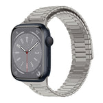 Bamboo Magnetic Stainless Steel Metal Watch Strap, For Apple Watch Series 8 41mm, For Apple Watch Series 8 45mm, For Apple Watch SE 2022 40mm, For Apple Watch SE 2022 44mm, For Apple Watch Series 7 41mm, For Apple Watch Series 7 45mm