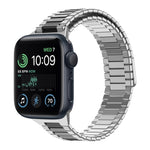 Bamboo Magnetic Stainless Steel Metal Watch Strap, For Apple Watch Series 8 41mm, For Apple Watch Series 8 45mm, For Apple Watch SE 2022 40mm, For Apple Watch SE 2022 44mm, For Apple Watch Series 7 41mm, For Apple Watch Series 7 45mm