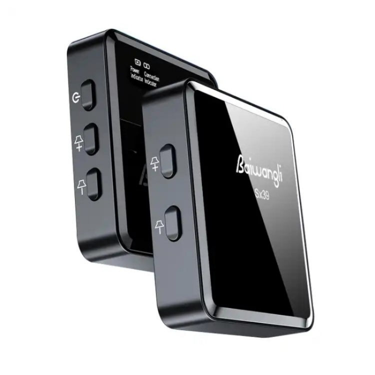 Micro không dây giảm tiếng ồn SX39 cho iPhone, gồm bộ phát đôi + bộ thu, dành cho iPhone