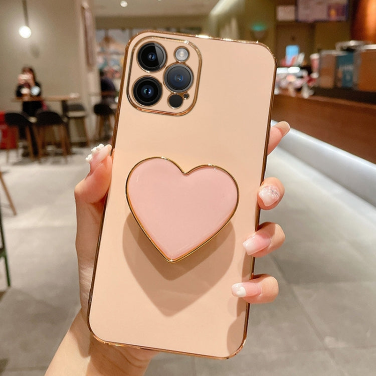Ốp lưng điện thoại TPU kèm giá đỡ hình trái tim mạ điện, dành cho iPhone 14 Pro Max, iPhone SE 2022 / 2020 / 7 / 8, iPhone 13 Pro Max, iPhone 13 Pro, iPhone 13, iPhone 13 mini, iPhone 12, iPhone 12 Pro Max