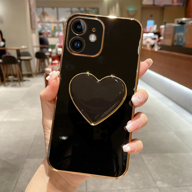 Ốp lưng điện thoại TPU kèm giá đỡ hình trái tim mạ điện, dành cho iPhone 14 Pro Max, iPhone SE 2022 / 2020 / 7 / 8, iPhone 13 Pro Max, iPhone 13 Pro, iPhone 13, iPhone 13 mini, iPhone 12, iPhone 12 Pro Max
