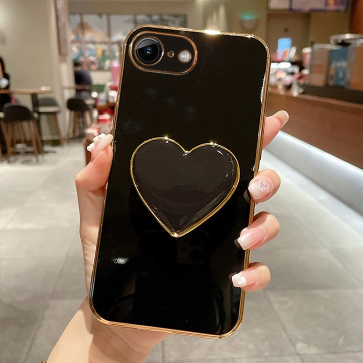 Ốp lưng điện thoại TPU kèm giá đỡ hình trái tim mạ điện, dành cho iPhone 14 Pro Max, iPhone SE 2022 / 2020 / 7 / 8, iPhone 13 Pro Max, iPhone 13 Pro, iPhone 13, iPhone 13 mini, iPhone 12, iPhone 12 Pro Max
