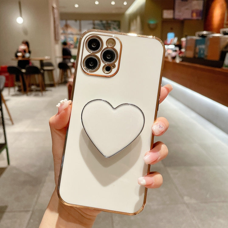 Ốp lưng điện thoại TPU kèm giá đỡ hình trái tim mạ điện, dành cho iPhone 17e / 16e, iPhone 17 Pro Max, iPhone 17 Pro, iPhone 17, iPhone Air, iPhone 16 Pro Max, iPhone 16 Pro, iPhone 16 Plus