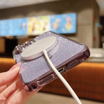 Ốp lưng điện thoại TPU MagSafe mạ điện lấp lánh, dành cho iPhone 17e / 16e, iPhone 17 Pro Max, iPhone 17 Pro, iPhone 17, iPhone Air, iPhone 16 Pro Max