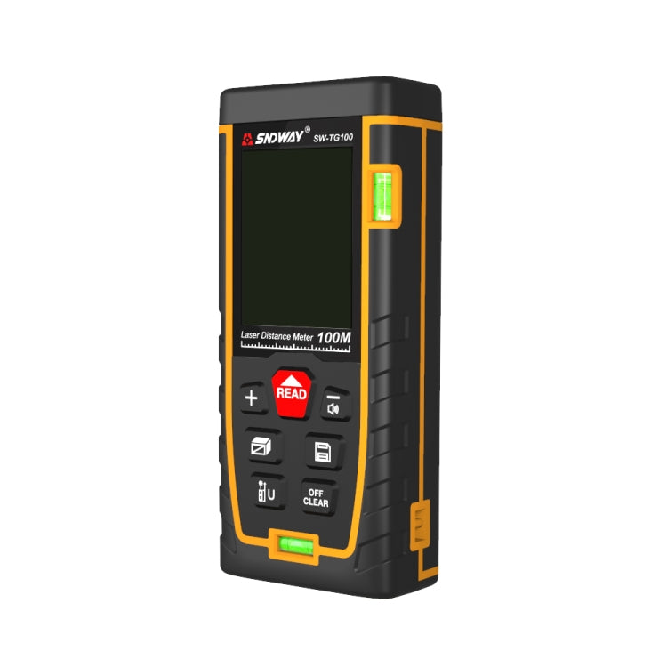 Máy đo khoảng cách laser SNDWAY với 2 bong bóng ngang, thiết bị đo khoảng cách cầm tay SW-TG100