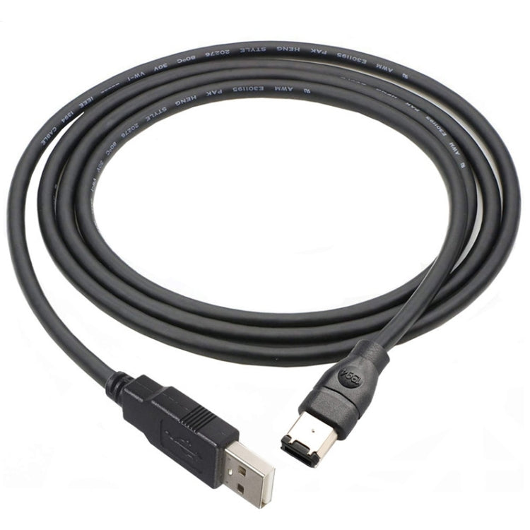 Cáp chuyển đổi JUNSUNMAY Firewire IEEE 1394 6 chân đực sang USB 2.0 đực, dài 1.8m, 3m, 4.5m