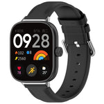Round Tail Top Layer Leather Watch Band, For Xiaomi Band 10 Pro / Band 9 Pro / Band 8 Pro, For Redmi Watch 6 / Watch 5 / Watch 4