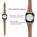 Dây đồng hồ da trơn khóa bướm, Dành cho Apple Watch Series 4 44mm, Dành cho Apple Watch Series 4 40mm, Dành cho Apple Watch Series 3 38mm, Dành cho Apple Watch Series 3 42mm