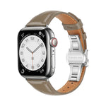 Dây đồng hồ da trơn khóa bướm, Dành cho Apple Watch Series 4 44mm, Dành cho Apple Watch Series 4 40mm, Dành cho Apple Watch Series 3 38mm, Dành cho Apple Watch Series 3 42mm