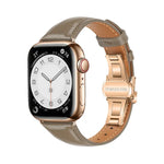 Dây đồng hồ da trơn khóa bướm, Dành cho Apple Watch Series 4 44mm, Dành cho Apple Watch Series 4 40mm, Dành cho Apple Watch Series 3 38mm, Dành cho Apple Watch Series 3 42mm