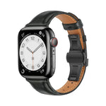 Dây đồng hồ da trơn khóa bướm, Dành cho Apple Watch Series 4 44mm, Dành cho Apple Watch Series 4 40mm, Dành cho Apple Watch Series 3 38mm, Dành cho Apple Watch Series 3 42mm