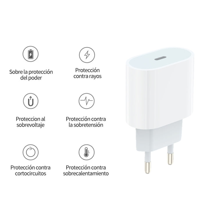 Bộ sạc cổng USB-C / Type-C PD35W cho dòng iPhone / iPad, phích cắm EU