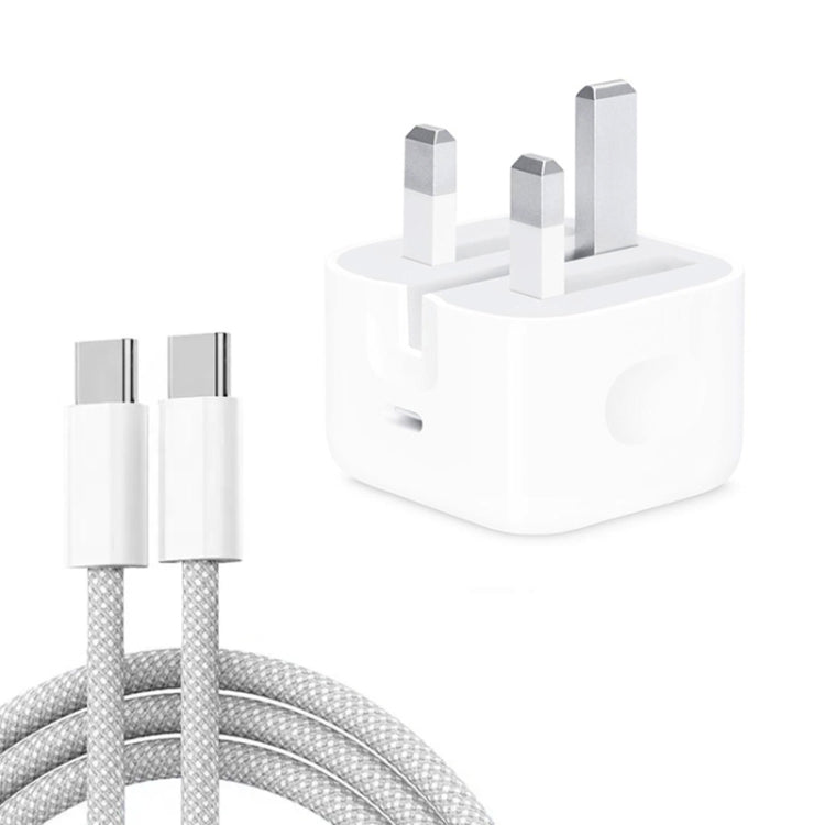 Sạc PD35W cổng USB-C / Type-C kèm cáp dữ liệu Type-C dài 1m, phích cắm UK, phích cắm UK + cáp Type-C