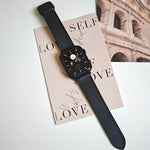 Fold Magnetic Square Buckle PU Silicone Watch Band, For Apple Watch Series 9 41mm, For Apple Watch Ultra 49mm, For Apple Watch Series 8 41mm, For Apple Watch Series 8 45mm