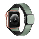 Dây đồng hồ silicone PU khóa vuông nam châm gập, Dành cho Apple Watch Series 4 44mm, Dành cho Apple Watch Series 4 40mm, Dành cho Apple Watch Series 3 38mm, Dành cho Apple Watch Series 3 42mm
