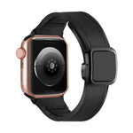 Dây đồng hồ silicone PU khóa vuông nam châm gập, Dành cho Apple Watch Series 4 44mm, Dành cho Apple Watch Series 4 40mm, Dành cho Apple Watch Series 3 38mm, Dành cho Apple Watch Series 3 42mm