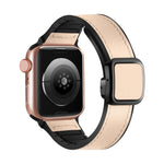 Dây đồng hồ silicone PU khóa vuông nam châm gập, Dành cho Apple Watch Series 4 44mm, Dành cho Apple Watch Series 4 40mm, Dành cho Apple Watch Series 3 38mm, Dành cho Apple Watch Series 3 42mm