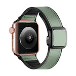 Dây đồng hồ silicone PU khóa vuông nam châm gập, Dành cho Apple Watch Series 4 44mm, Dành cho Apple Watch Series 4 40mm, Dành cho Apple Watch Series 3 38mm, Dành cho Apple Watch Series 3 42mm