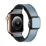 Dây đồng hồ silicone PU khóa vuông nam châm gập, Dành cho Apple Watch Series 4 44mm, Dành cho Apple Watch Series 4 40mm, Dành cho Apple Watch Series 3 38mm, Dành cho Apple Watch Series 3 42mm