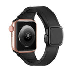 Dây đồng hồ silicone PU khóa vuông nam châm gập, Dành cho Apple Watch Series 4 44mm, Dành cho Apple Watch Series 4 40mm, Dành cho Apple Watch Series 3 38mm, Dành cho Apple Watch Series 3 42mm