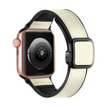 Dây đồng hồ silicone PU khóa vuông nam châm gập, Dành cho Apple Watch Series 4 44mm, Dành cho Apple Watch Series 4 40mm, Dành cho Apple Watch Series 3 38mm, Dành cho Apple Watch Series 3 42mm