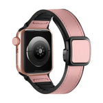 Dây đồng hồ silicone PU khóa vuông nam châm gập, Dành cho Apple Watch Series 4 44mm, Dành cho Apple Watch Series 4 40mm, Dành cho Apple Watch Series 3 38mm, Dành cho Apple Watch Series 3 42mm