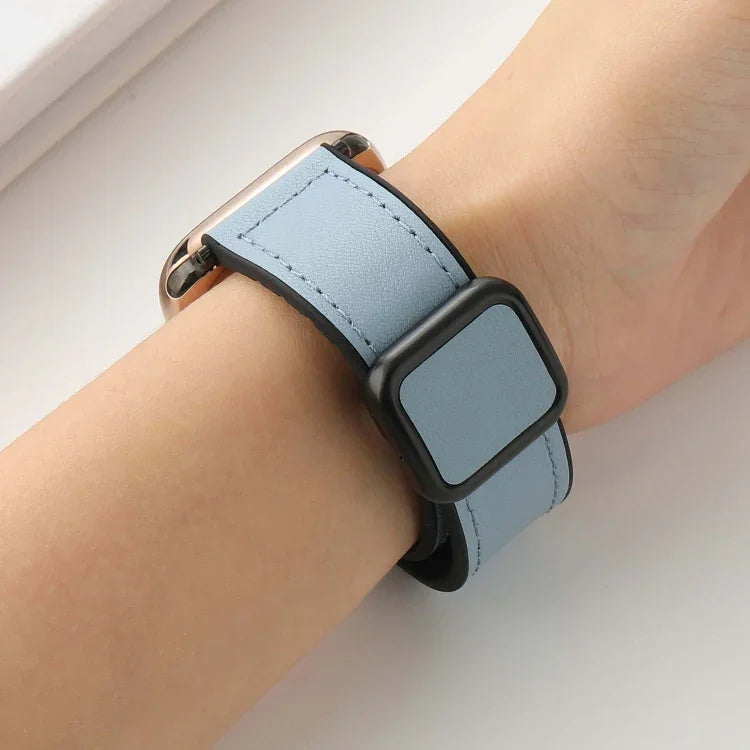 Dây đồng hồ silicone PU khóa vuông nam châm gập, Dành cho Apple Watch Series 4 44mm, Dành cho Apple Watch Series 4 40mm, Dành cho Apple Watch Series 3 38mm, Dành cho Apple Watch Series 3 42mm