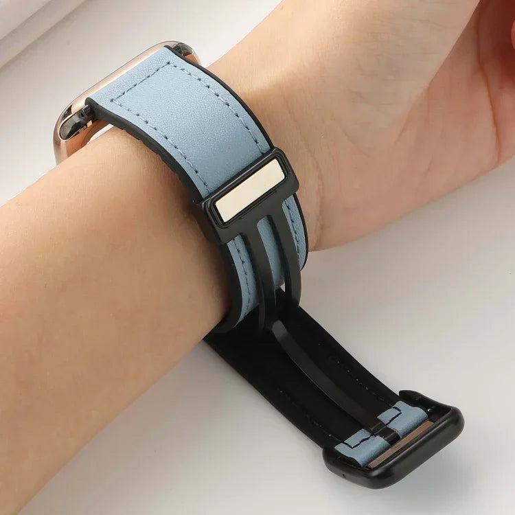 Dây đồng hồ silicone PU khóa vuông nam châm gập, Dành cho Apple Watch Series 4 44mm, Dành cho Apple Watch Series 4 40mm, Dành cho Apple Watch Series 3 38mm, Dành cho Apple Watch Series 3 42mm
