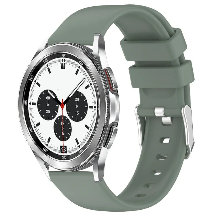 Dây đồng hồ silicone màu trơn 20mm, Dành cho Samsung Galaxy Watch 4 Classic 42mm, Dành cho Samsung Galaxy Watch Active 2 44mm, Dành cho Samsung Galaxy Watch Active 2 40mm, Dành cho Samsung Galaxy Watch 42mm