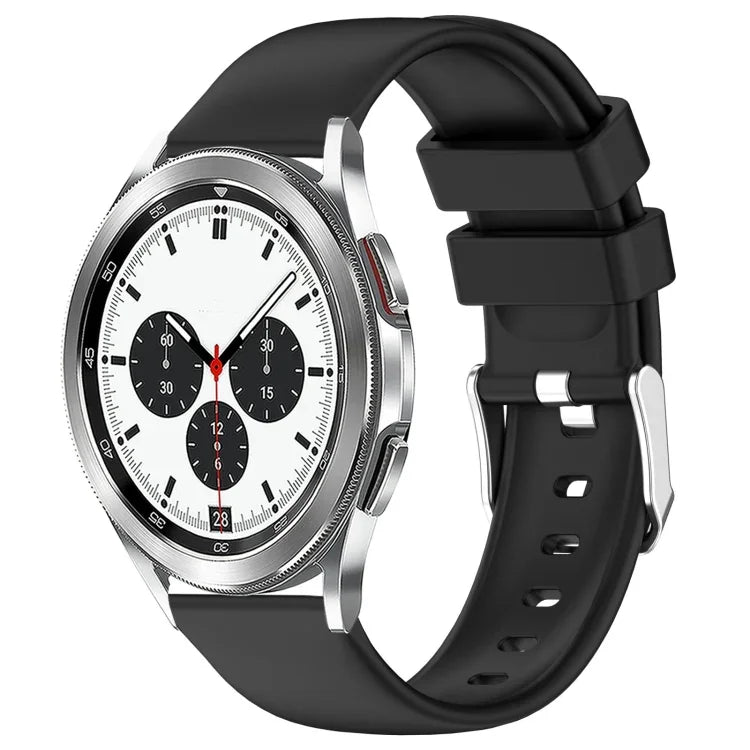 Dây đồng hồ silicone màu trơn 20mm, Dành cho Samsung Galaxy Watch 4 Classic 42mm, Dành cho Samsung Galaxy Watch Active 2 44mm, Dành cho Samsung Galaxy Watch Active 2 40mm, Dành cho Samsung Galaxy Watch 42mm
