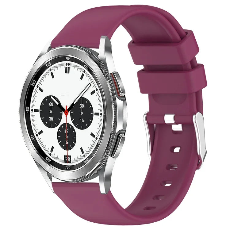 Dây đồng hồ silicone màu trơn 20mm, Dành cho Samsung Galaxy Watch 4 Classic 42mm, Dành cho Samsung Galaxy Watch Active 2 44mm, Dành cho Samsung Galaxy Watch Active 2 40mm, Dành cho Samsung Galaxy Watch 42mm