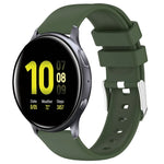 Dây đồng hồ silicone màu trơn 20mm, Dành cho Samsung Galaxy Watch 4 Classic 42mm, Dành cho Samsung Galaxy Watch Active 2 44mm, Dành cho Samsung Galaxy Watch Active 2 40mm, Dành cho Samsung Galaxy Watch 42mm