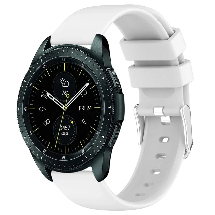 Dây đồng hồ silicone màu trơn 20mm, Dành cho Samsung Galaxy Watch 4 Classic 42mm, Dành cho Samsung Galaxy Watch Active 2 44mm, Dành cho Samsung Galaxy Watch Active 2 40mm, Dành cho Samsung Galaxy Watch 42mm