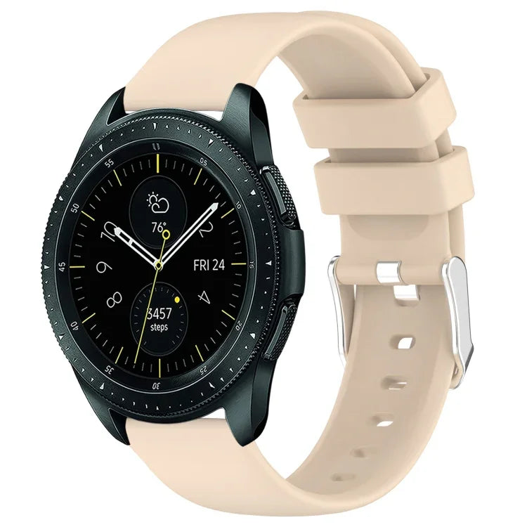 Dây đồng hồ silicone màu trơn 20mm, Dành cho Samsung Galaxy Watch 4 Classic 42mm, Dành cho Samsung Galaxy Watch Active 2 44mm, Dành cho Samsung Galaxy Watch Active 2 40mm, Dành cho Samsung Galaxy Watch 42mm