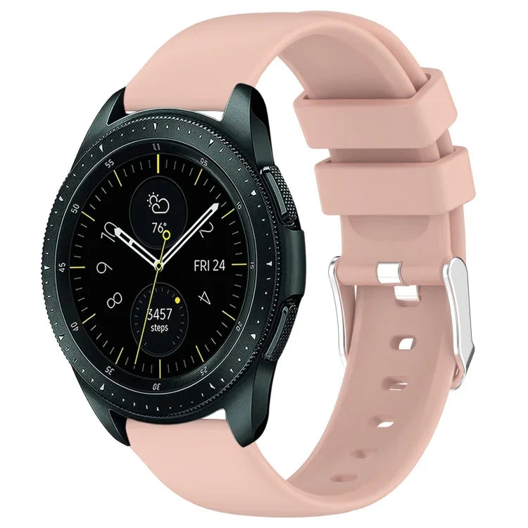 Dây đồng hồ silicone màu trơn 20mm, Dành cho Samsung Galaxy Watch 4 Classic 42mm, Dành cho Samsung Galaxy Watch Active 2 44mm, Dành cho Samsung Galaxy Watch Active 2 40mm, Dành cho Samsung Galaxy Watch 42mm