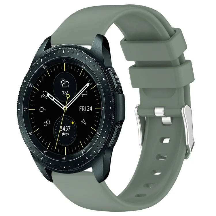 Dây đồng hồ silicone màu trơn 20mm, Dành cho Samsung Galaxy Watch 4 Classic 42mm, Dành cho Samsung Galaxy Watch Active 2 44mm, Dành cho Samsung Galaxy Watch Active 2 40mm, Dành cho Samsung Galaxy Watch 42mm