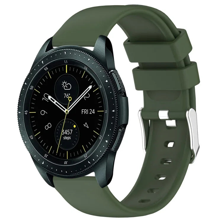 Dây đồng hồ silicone màu trơn 20mm, Dành cho Samsung Galaxy Watch 4 Classic 42mm, Dành cho Samsung Galaxy Watch Active 2 44mm, Dành cho Samsung Galaxy Watch Active 2 40mm, Dành cho Samsung Galaxy Watch 42mm
