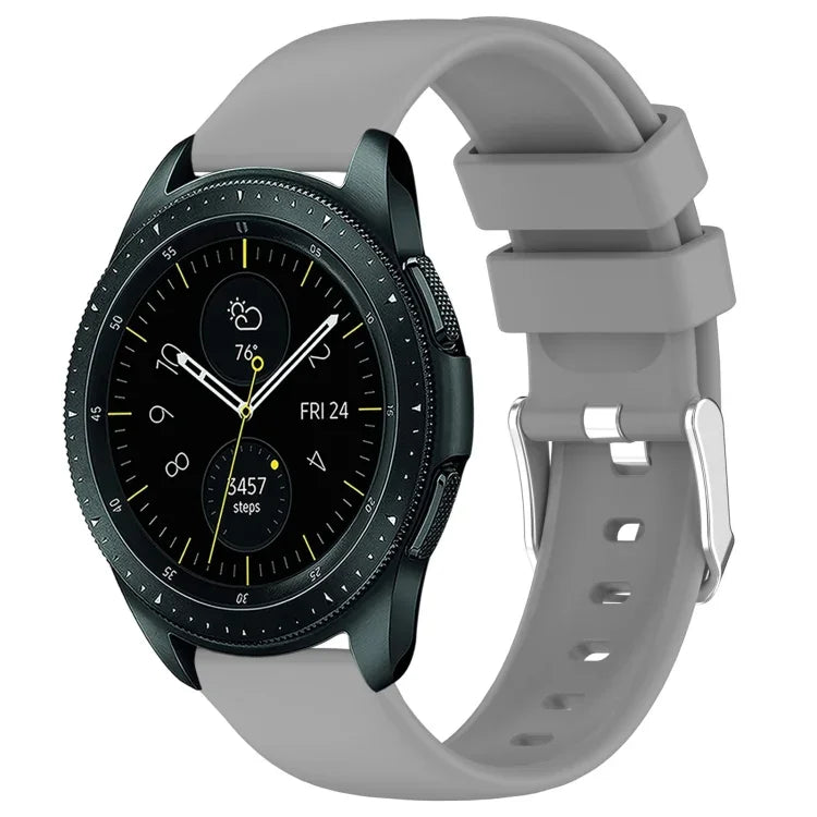 Dây đồng hồ silicone màu trơn 20mm, Dành cho Samsung Galaxy Watch 4 Classic 42mm, Dành cho Samsung Galaxy Watch Active 2 44mm, Dành cho Samsung Galaxy Watch Active 2 40mm, Dành cho Samsung Galaxy Watch 42mm