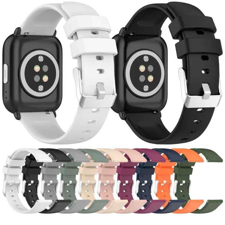 Dây đồng hồ silicone màu trơn 20mm, Dành cho Samsung Galaxy Watch 4 Classic 42mm, Dành cho Samsung Galaxy Watch Active 2 44mm, Dành cho Samsung Galaxy Watch Active 2 40mm, Dành cho Samsung Galaxy Watch 42mm