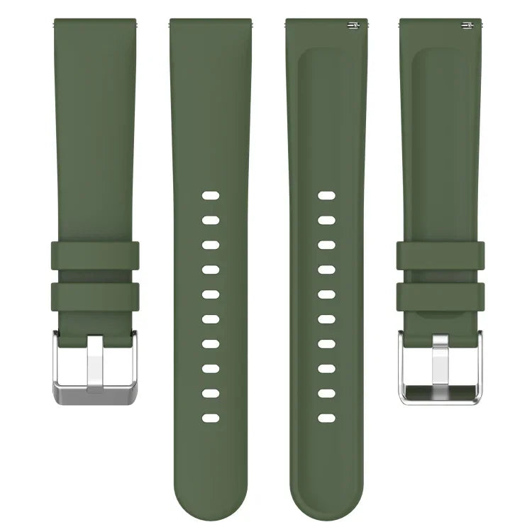 Dây đồng hồ silicone màu trơn 20mm, Dành cho Samsung Galaxy Watch 4 Classic 42mm, Dành cho Samsung Galaxy Watch Active 2 44mm, Dành cho Samsung Galaxy Watch Active 2 40mm, Dành cho Samsung Galaxy Watch 42mm