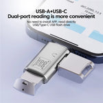 JS-109 Bộ chuyển đổi OTG USB-C / Type-C sang Type-C + USB 3.0 cho tai nghe kỹ thuật số và ổ đĩa U, Type-C sang Type-C + USB