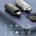 JS-109 Bộ chuyển đổi OTG USB-C / Type-C sang Type-C + USB 3.0 cho tai nghe kỹ thuật số và ổ đĩa U, Type-C sang Type-C + USB